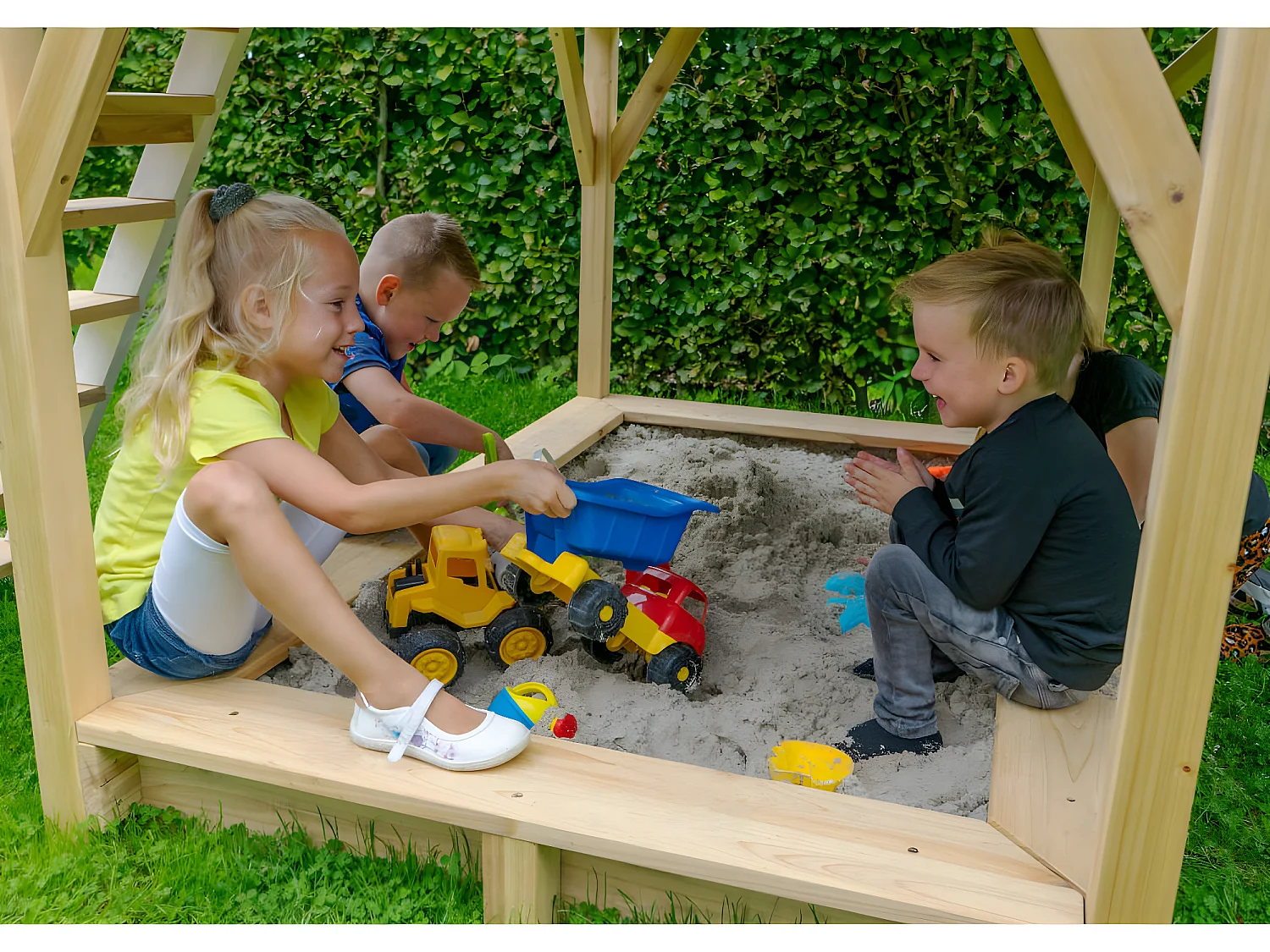 Maisonnette en bois pour enfants Loft 500 Gris - Exit Toys