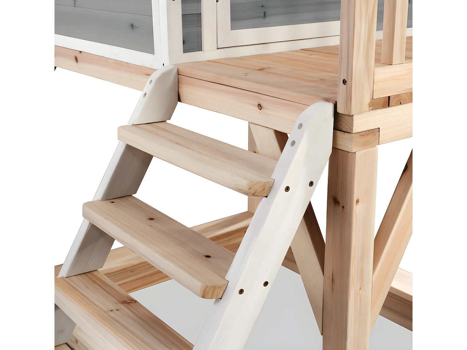 Maisonnette en bois pour enfants Loft 500 Gris - Exit Toys