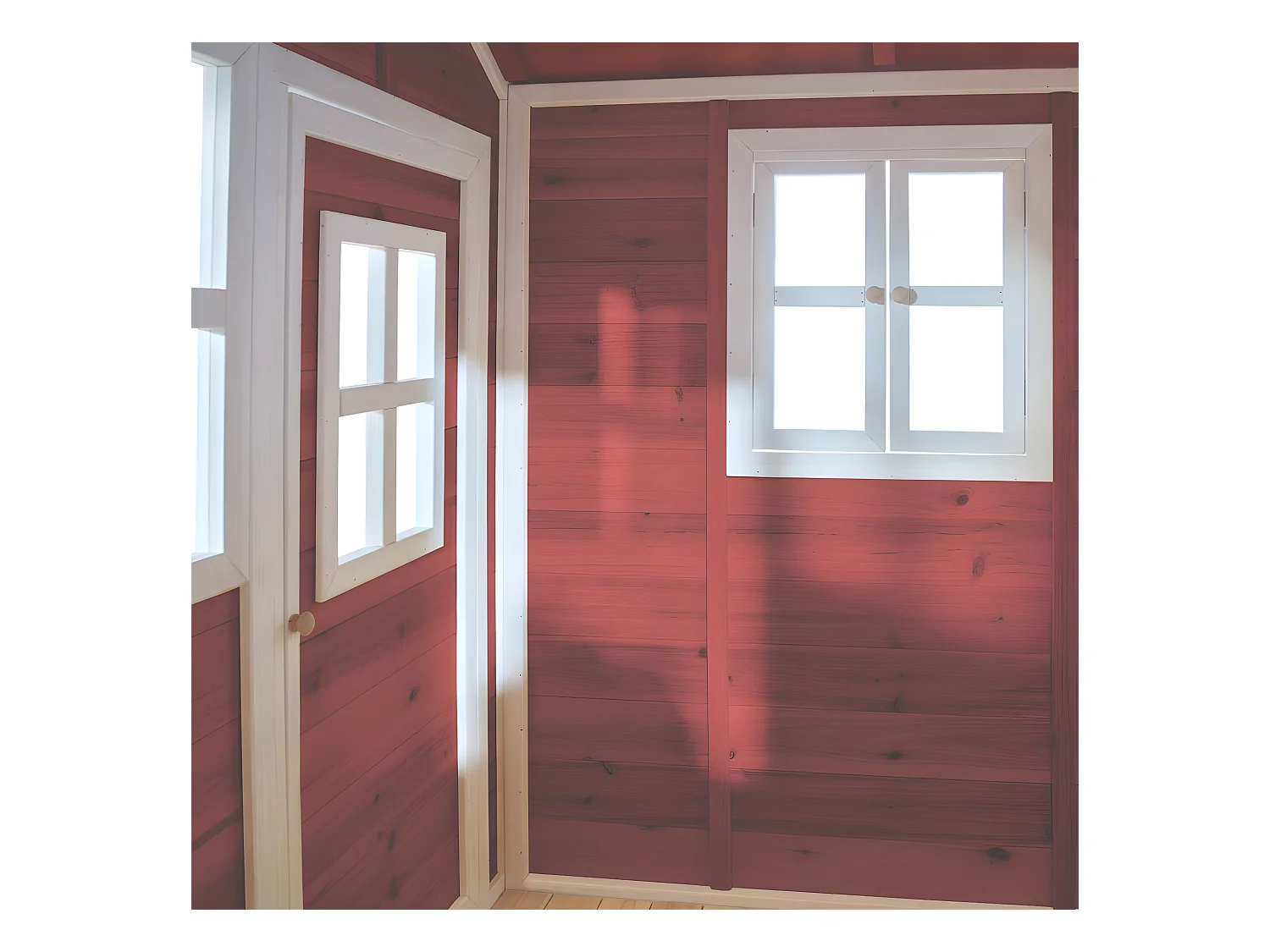 Maisonnette en bois pour enfants Loft 300 Rouge - Exit Toys