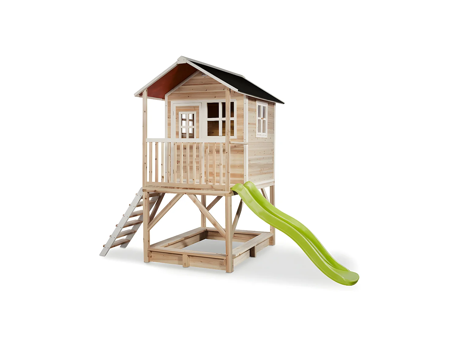 Maisonnette en bois pour enfants Loft 500 Naturel - Exit Toys