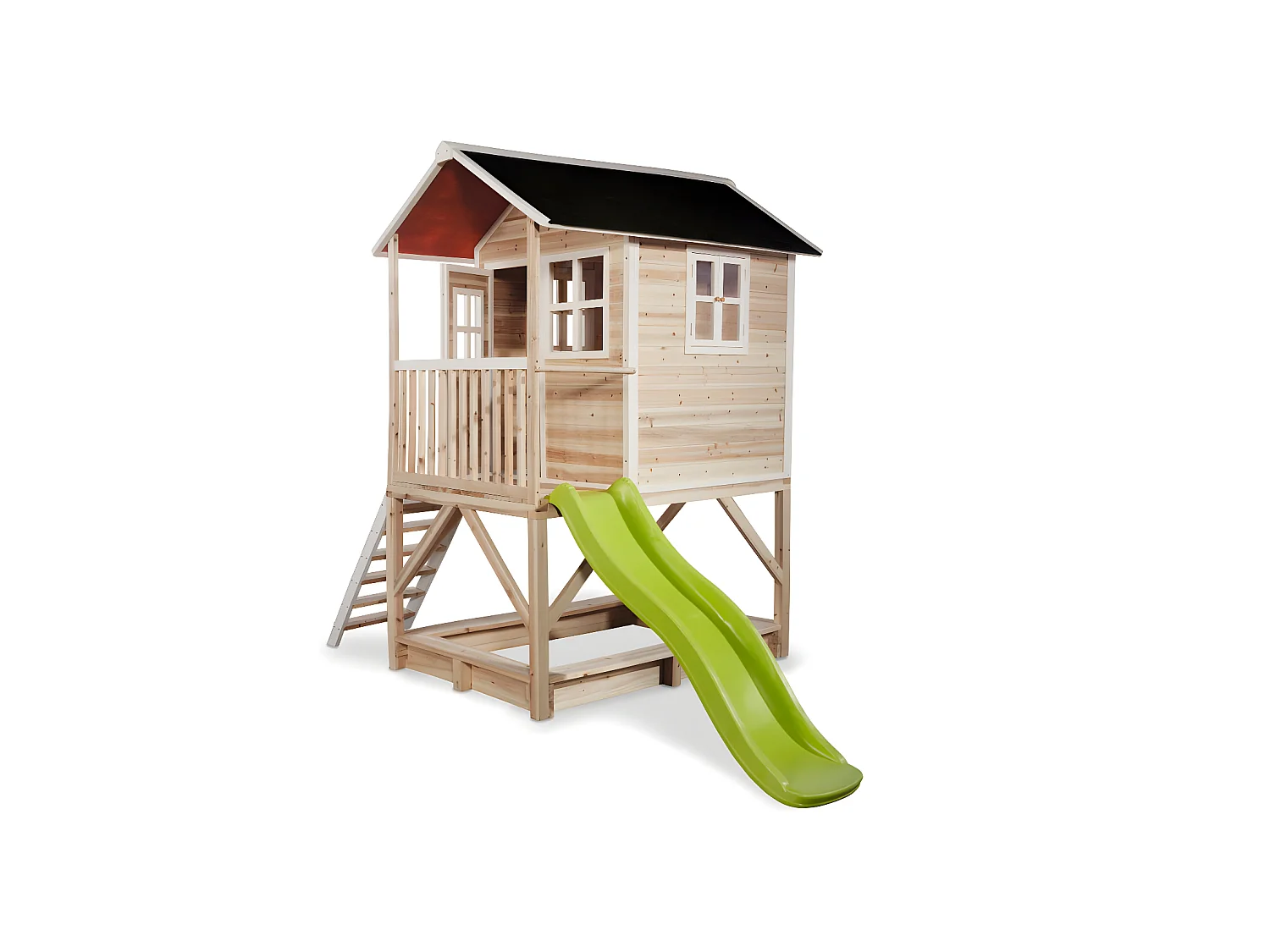 Maisonnette en bois pour enfants Loft 500 Naturel - Exit Toys