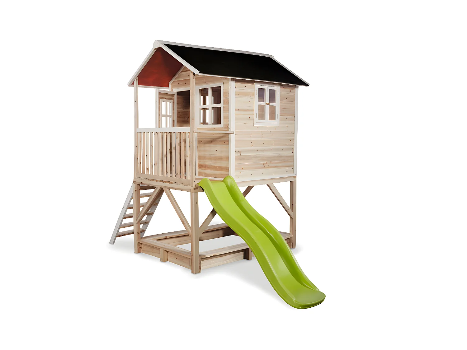 Maisonnette en bois pour enfants Loft 500 Naturel - Exit Toys