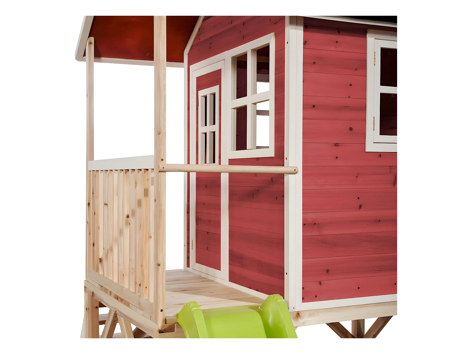 Maisonnette en bois pour enfants Loft 500 Rouge - Exit Toys