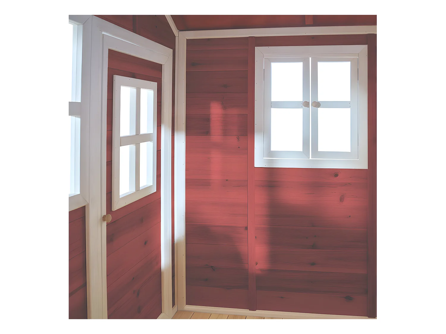 Maisonnette en bois pour enfants Loft 500 Rouge - Exit Toys