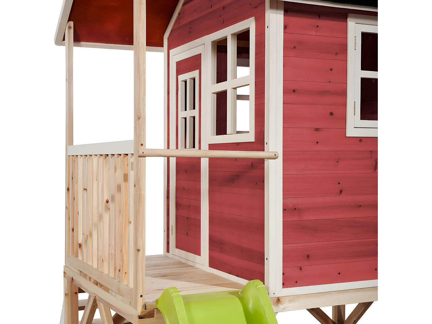 Maisonnette en bois pour enfants Loft 500 Rouge - Exit Toys