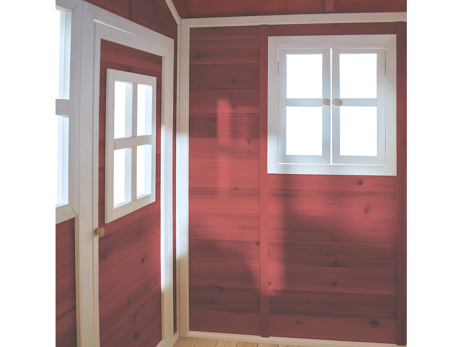 Maisonnette en bois pour enfants Loft 500 Rouge - Exit Toys