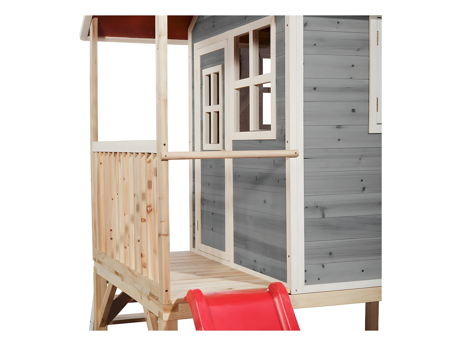 Maisonnette en bois pour enfants Loft 300 Gris - Exit Toys