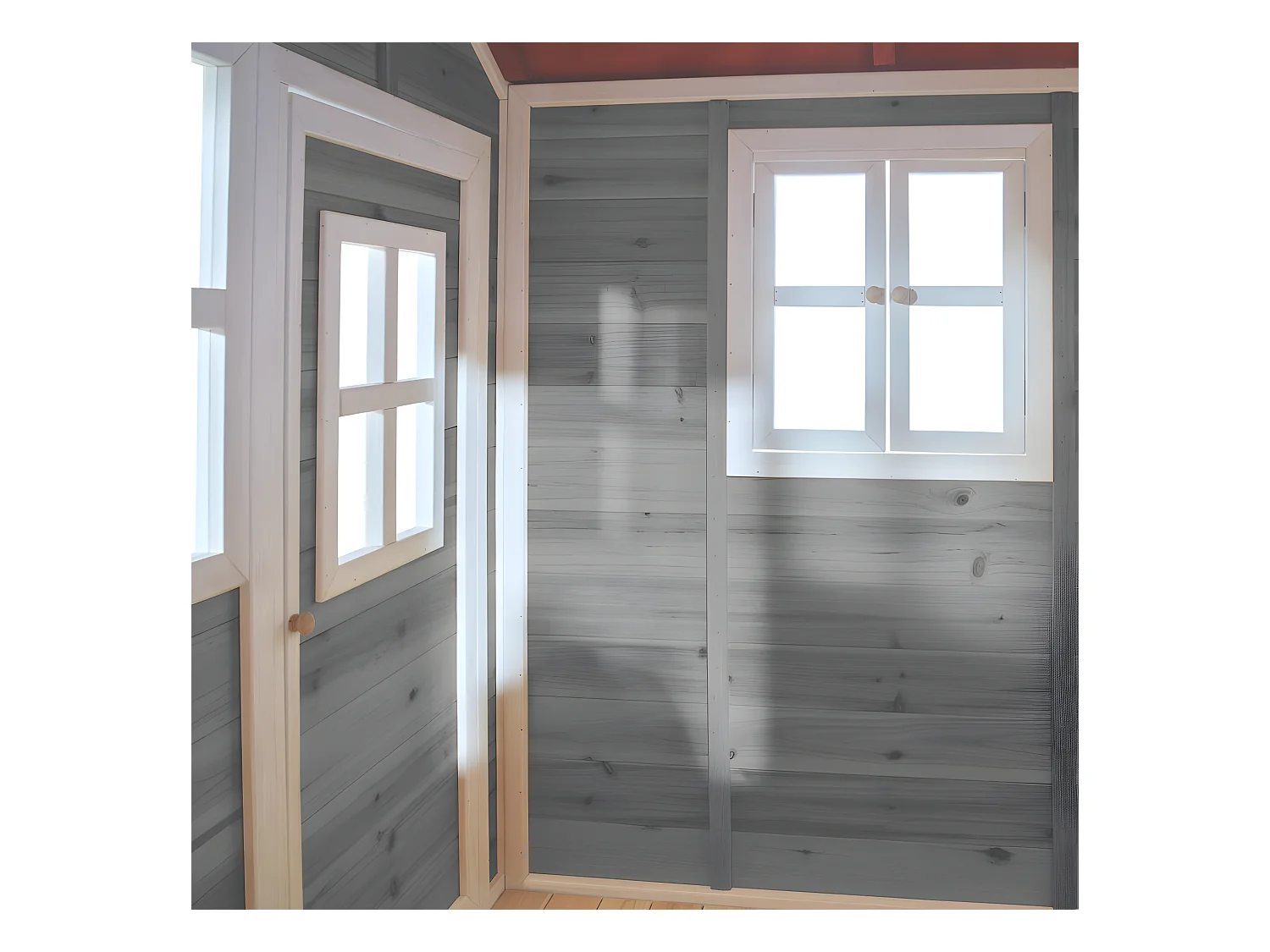 Maisonnette en bois pour enfants Loft 300 Gris - Exit Toys