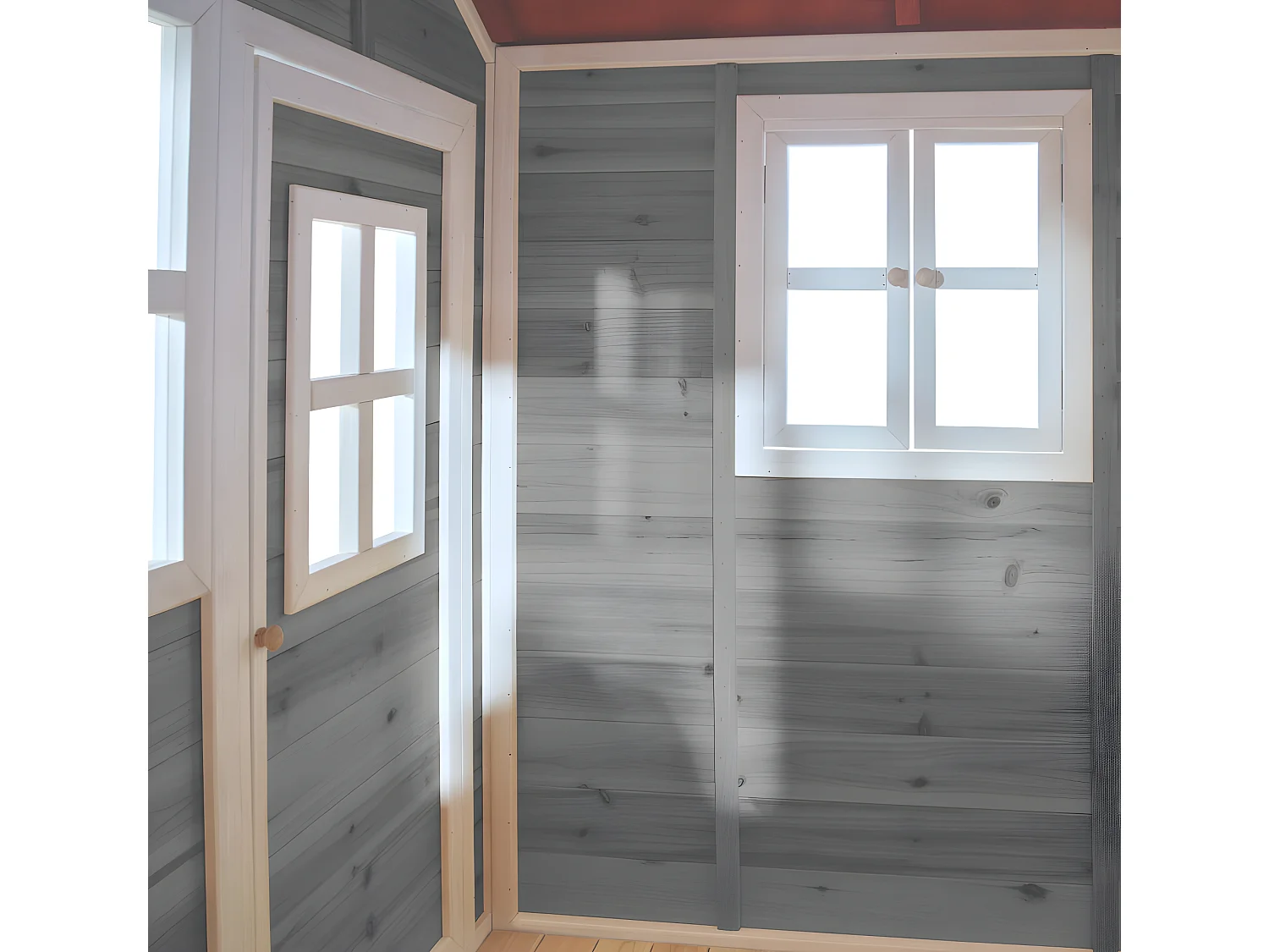 Maisonnette en bois pour enfants Loft 300 Gris - Exit Toys