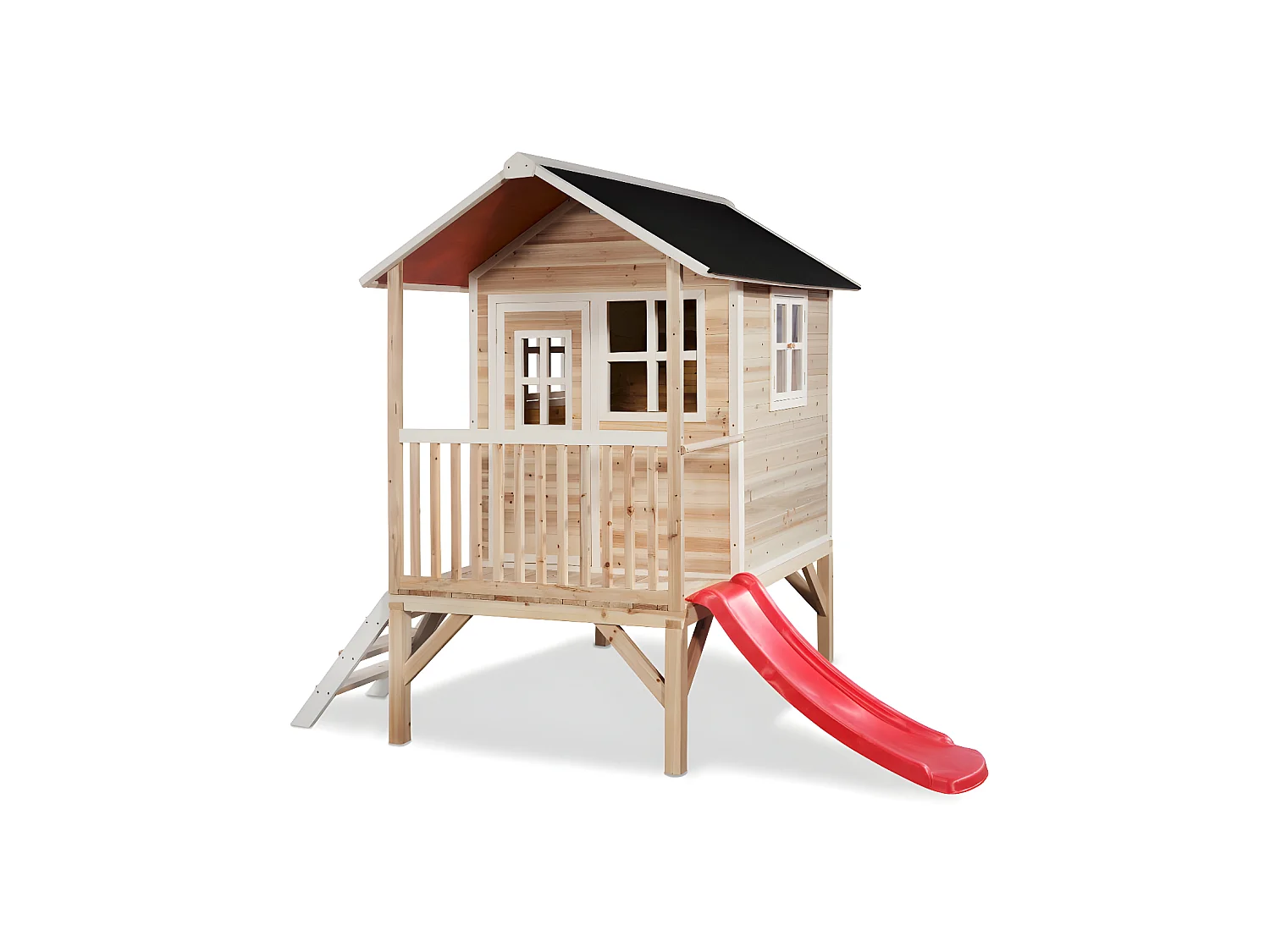 Maisonnette en bois pour enfants Loft 300 Naturel - Exit Toys