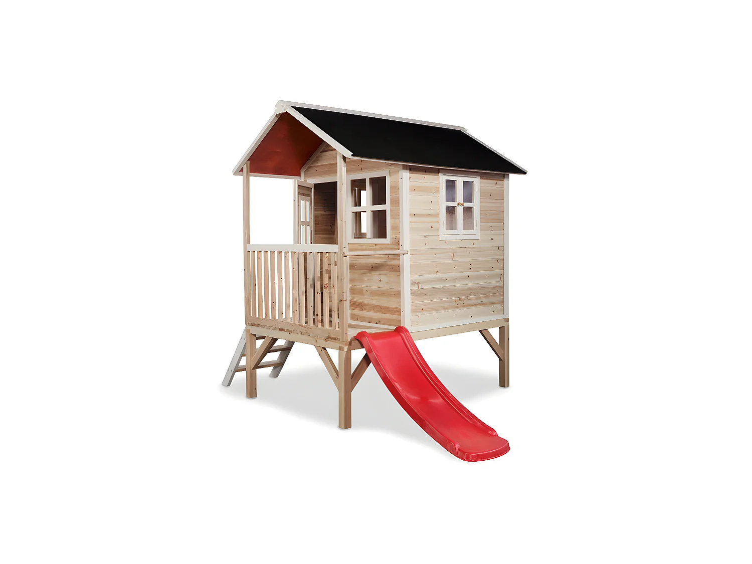 Maisonnette en bois pour enfants Loft 300 Naturel - Exit Toys