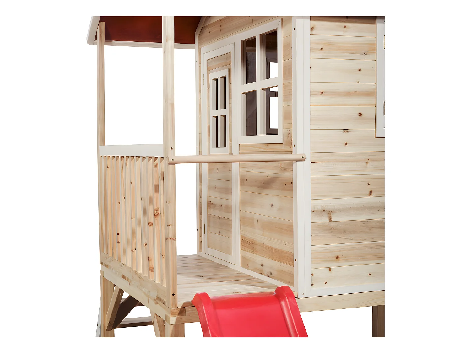 Maisonnette en bois pour enfants Loft 300 Naturel - Exit Toys
