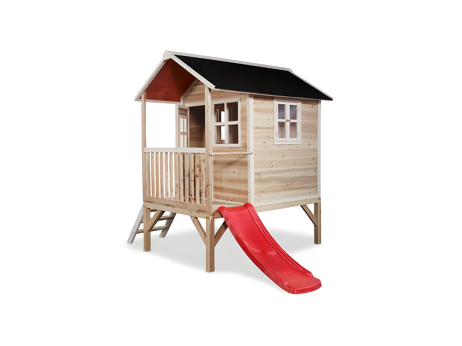 Maisonnette en bois pour enfants Loft 300 Naturel - Exit Toys