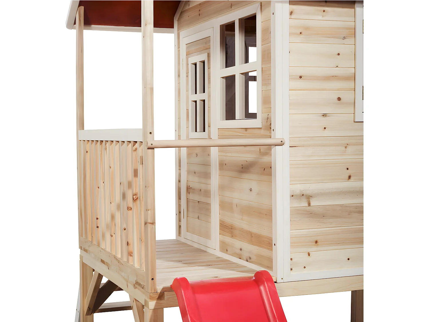 Maisonnette en bois pour enfants Loft 300 Naturel - Exit Toys