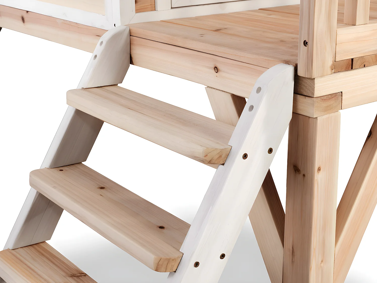 Maisonnette en bois pour enfants Loft 300 Naturel - Exit Toys