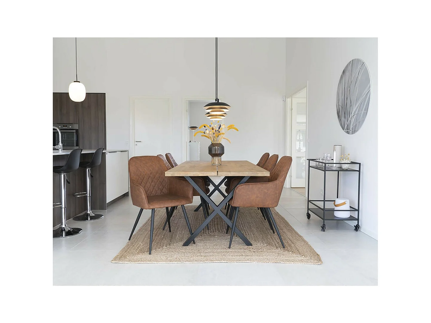 THANE - Tapis 240x180cm en Fibre de Jute Tressé Naturel