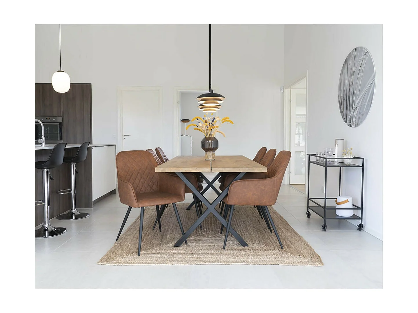 THANE - Tapis 240x180cm en Fibre de Jute Tressé Naturel