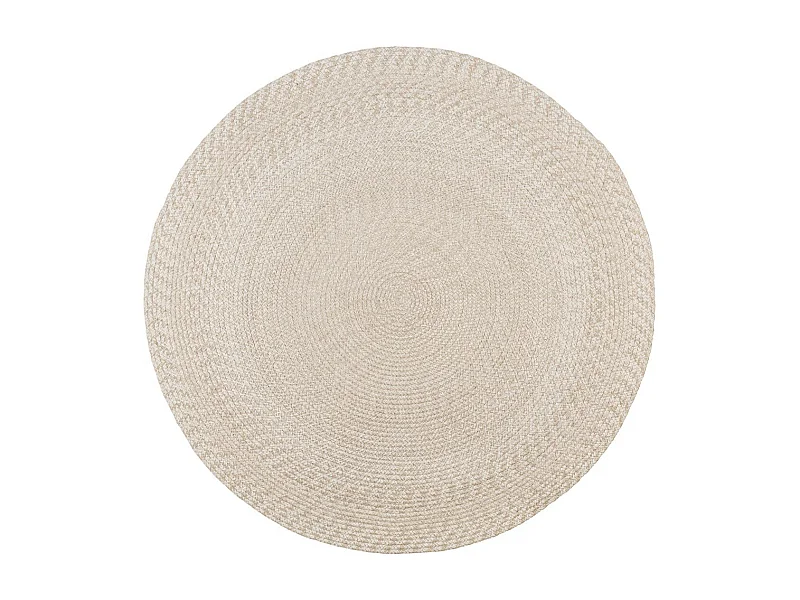 SAO - Tapis Tressé Rond 180cm Coloris Sable