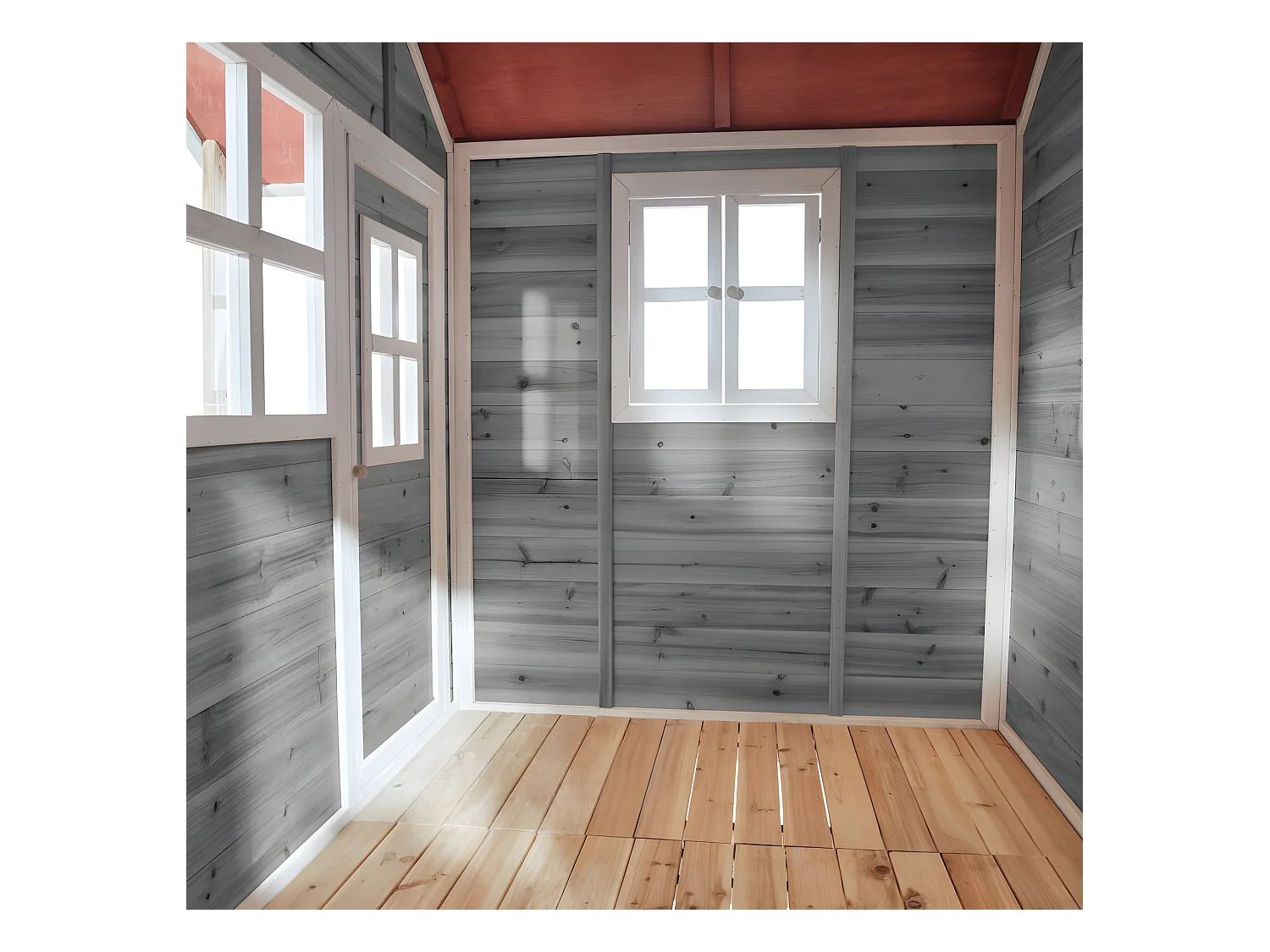 Maisonnette en bois pour enfants Loft 350 Gris - Exit Toys