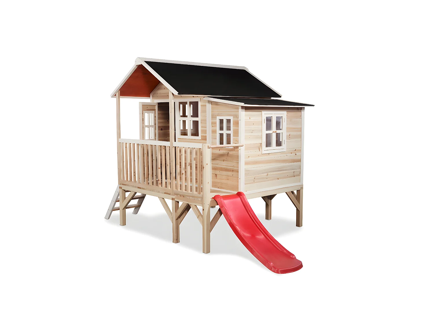 Maisonnette en bois pour enfants Loft 350 Naturel - Exit Toys