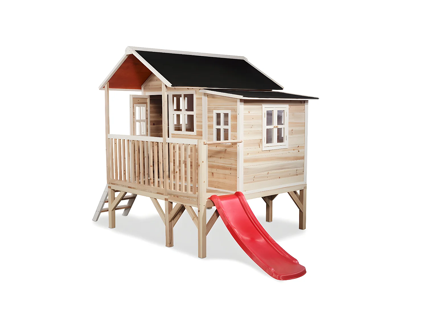 Maisonnette en bois pour enfants Loft 350 Naturel - Exit Toys