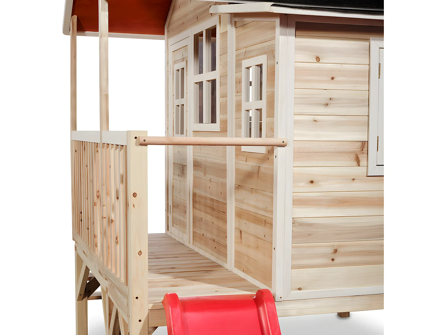 Maisonnette en bois pour enfants Loft 350 Naturel - Exit Toys