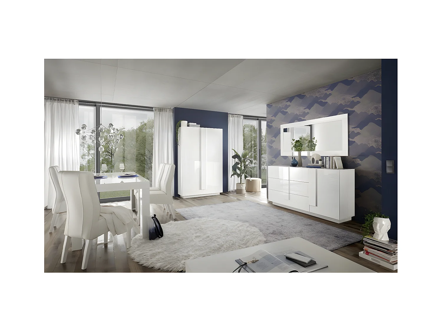 Sideboard mit 3 Schubladen und 1 Tür L182 cm - Jupiter