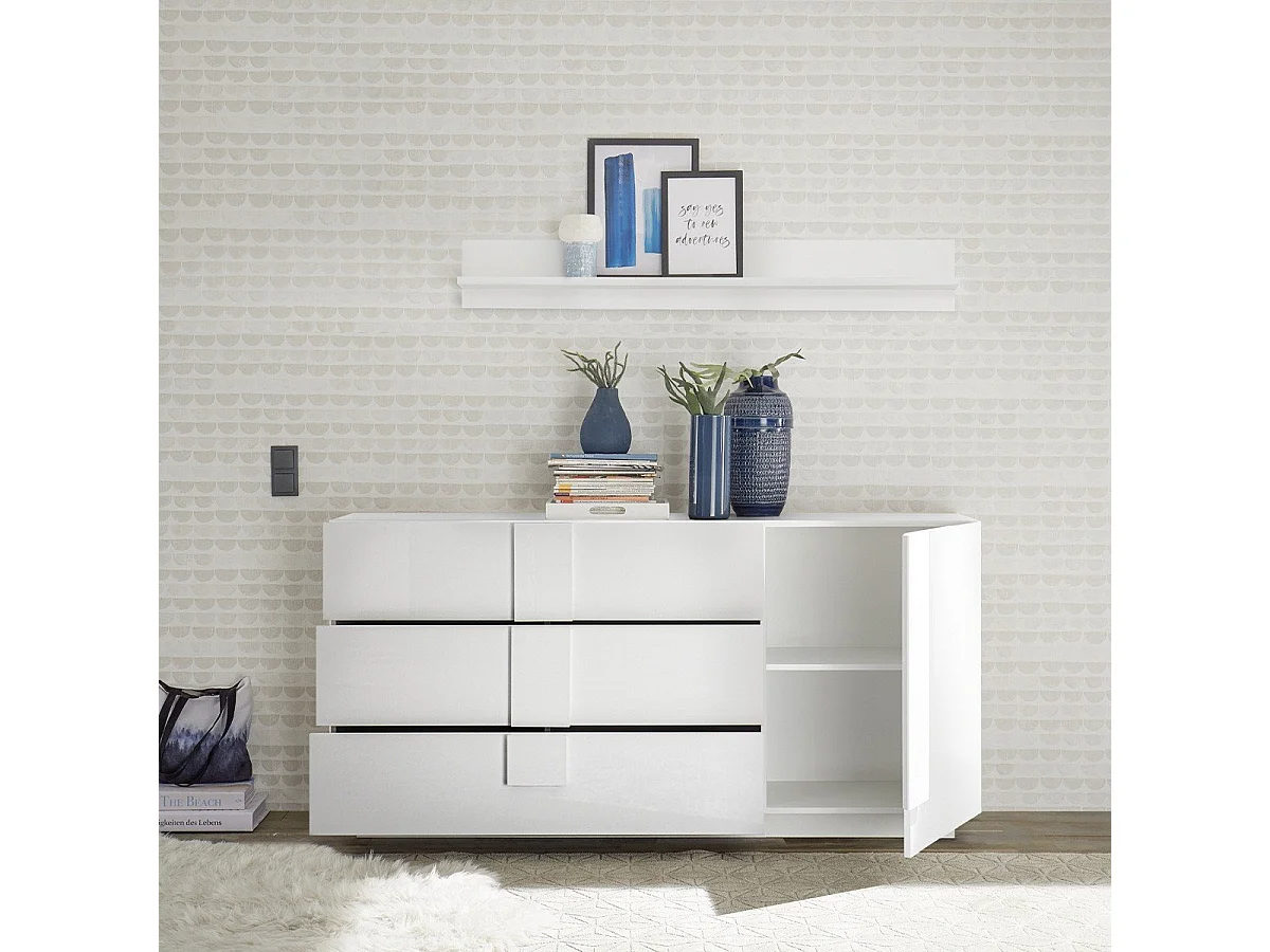 Sideboard mit 3 Schubladen und 1 Tür L182 cm - Jupiter