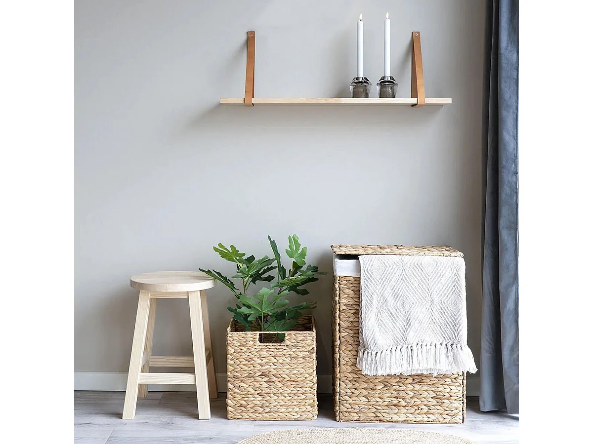 MIKAIL - Panière Pliable en Jacinthe d'Eau