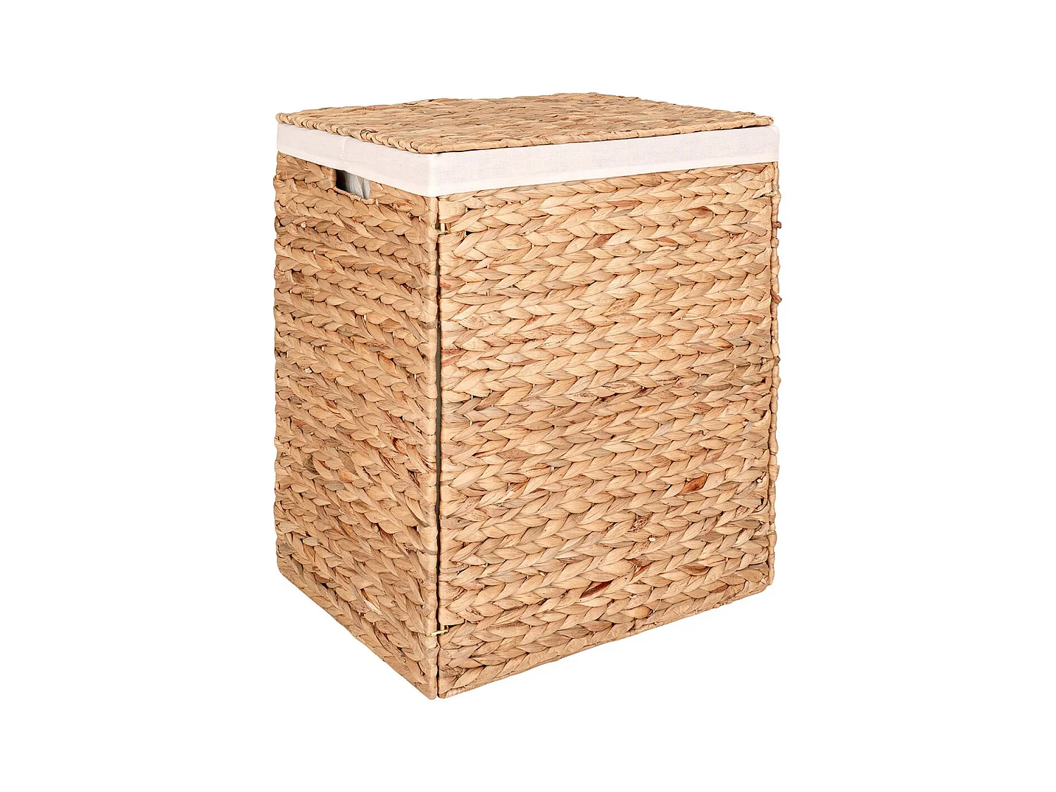 MIKAIL - Panière à Linge Pliable en Jacinthe d'Eau