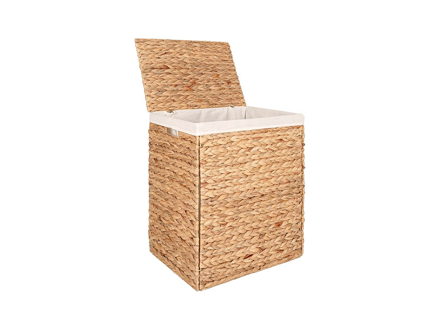 MIKAIL - Panière à Linge Pliable en Jacinthe d'Eau