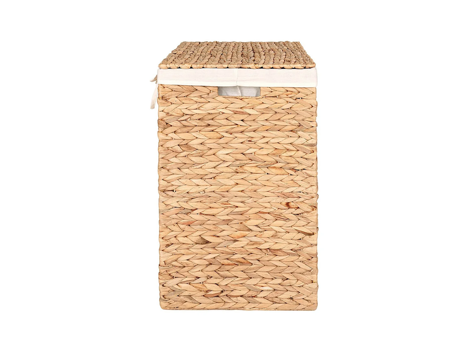 MIKAIL - Panière à Linge Pliable en Jacinthe d'Eau