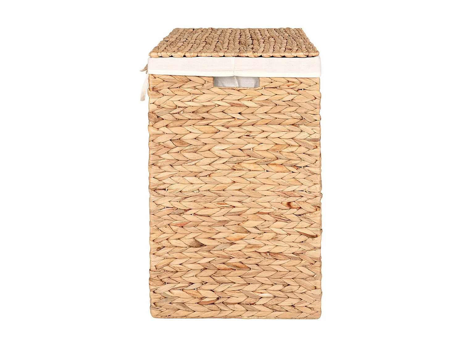 MIKAIL - Panière à Linge Pliable en Jacinthe d'Eau