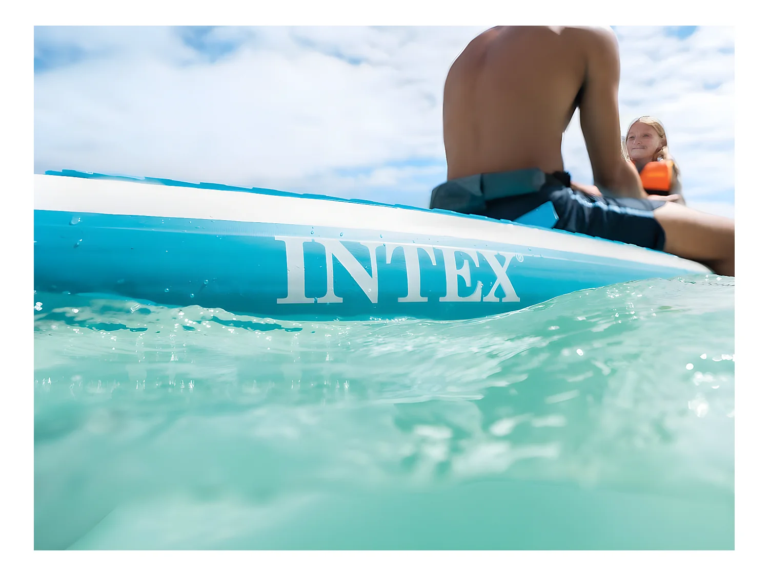 Paddle Gonflable "Aqua Quest" 244cm Bleu & Blanc