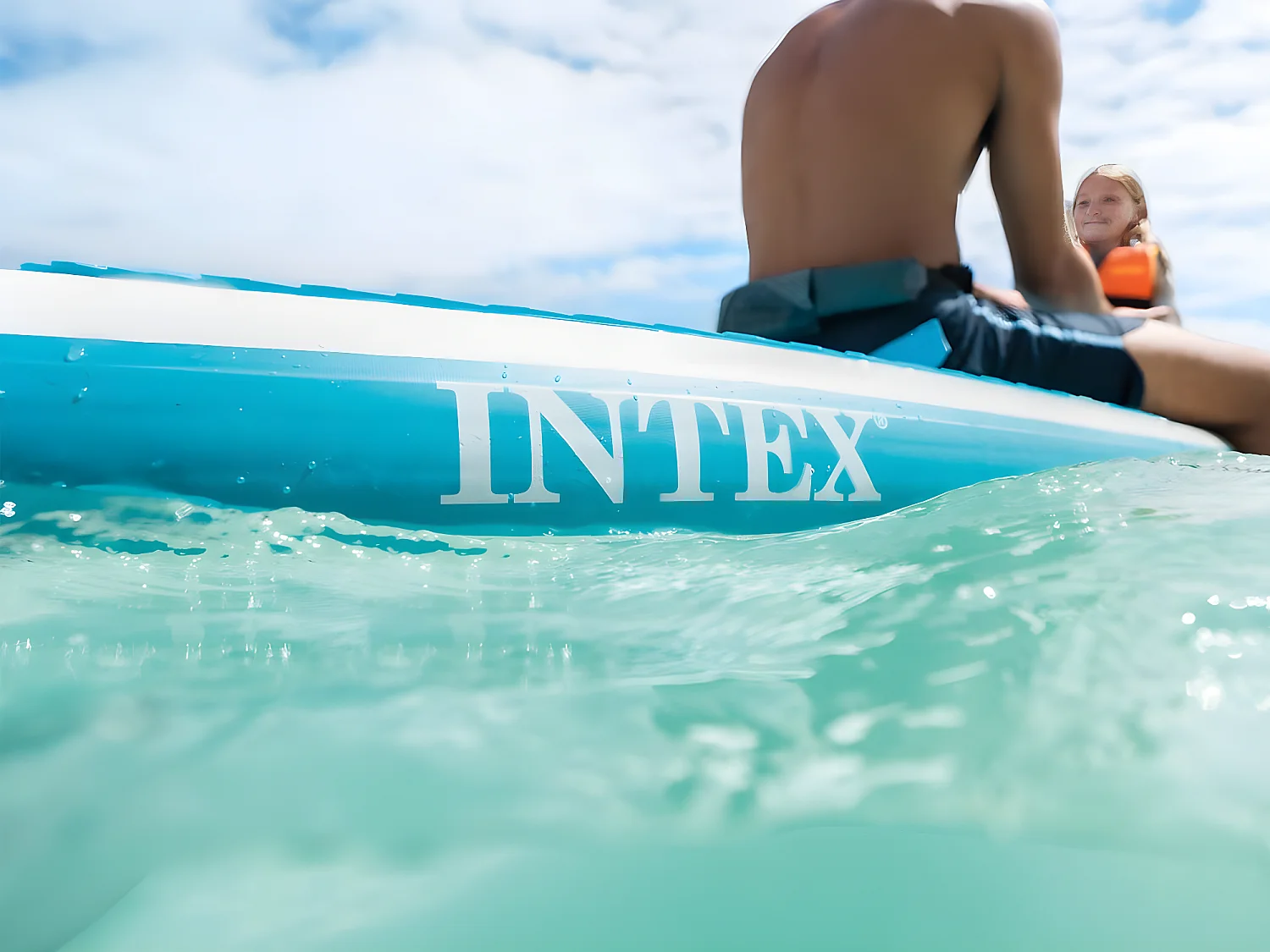 Paddle Gonflable "Aqua Quest" 244cm Bleu & Blanc