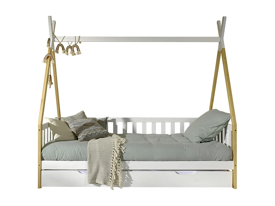 Letto Tipi con box estraibile e cornice
