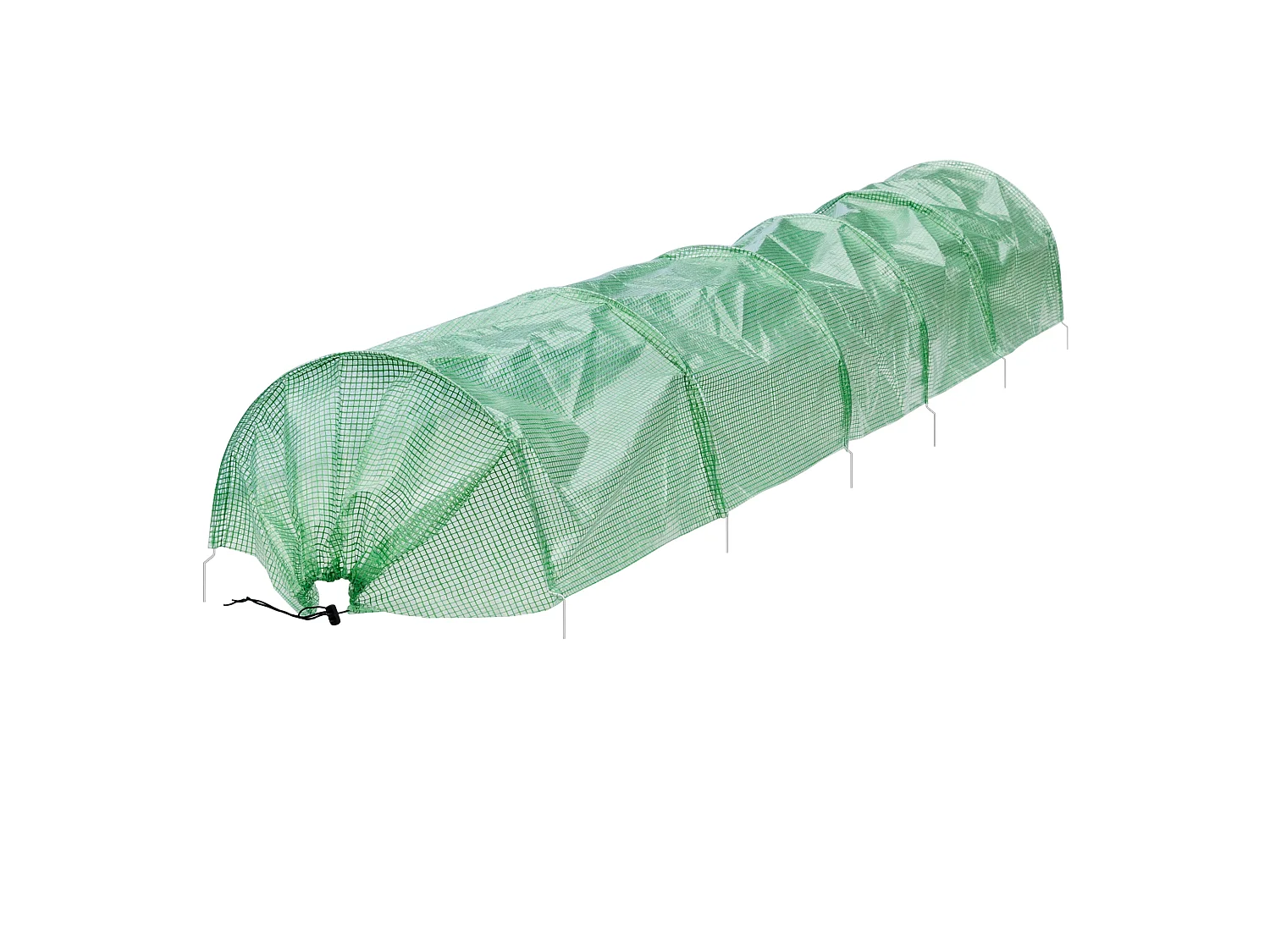 Invernadero túnel jardín cubierta vegetal verduras frutas 300x55x35 cm ECD Germany