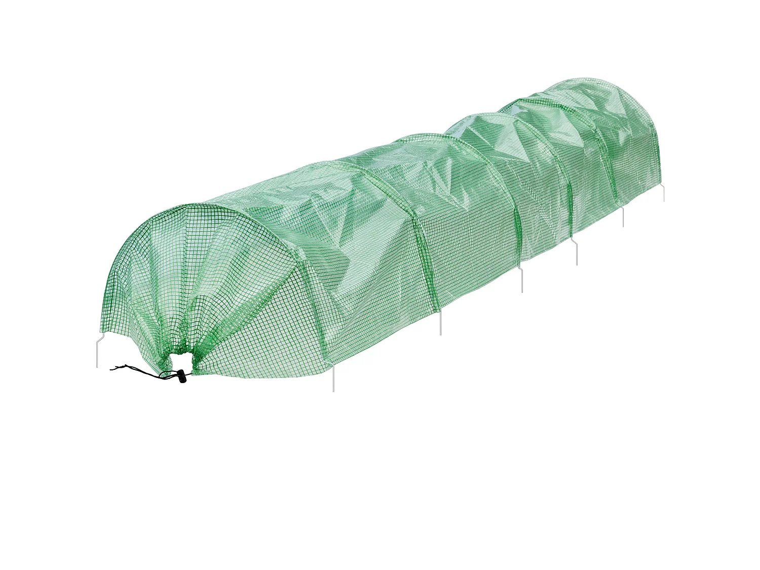 Serre de jardin tunnel de culture abri de plantes 300x55x35 cm ECD Germany