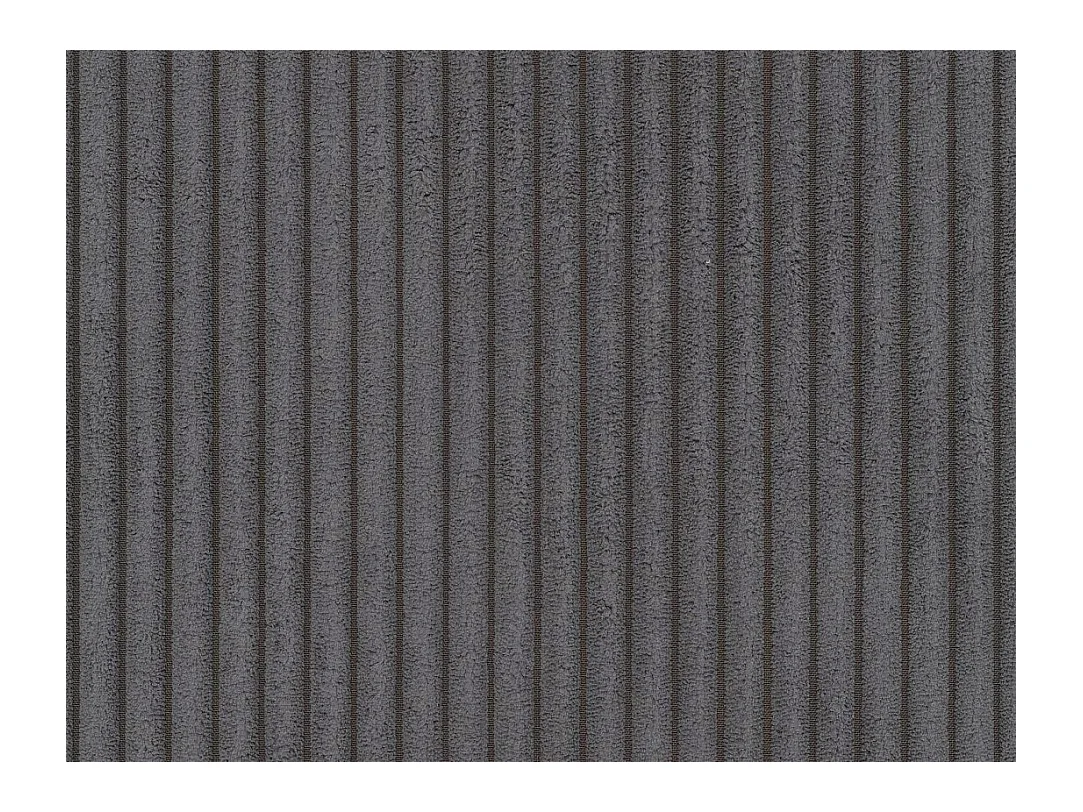 Sofá cama rinconera (ángulo izquierdo) terciopelo de canalé gris oscuro con arcón GUILLERMO II