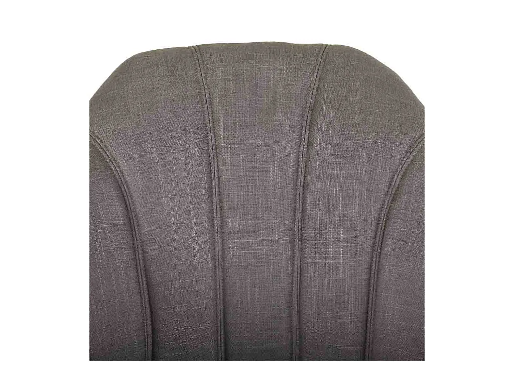 Silla de madera y tapizada con ruedas gris 63x54x40/87