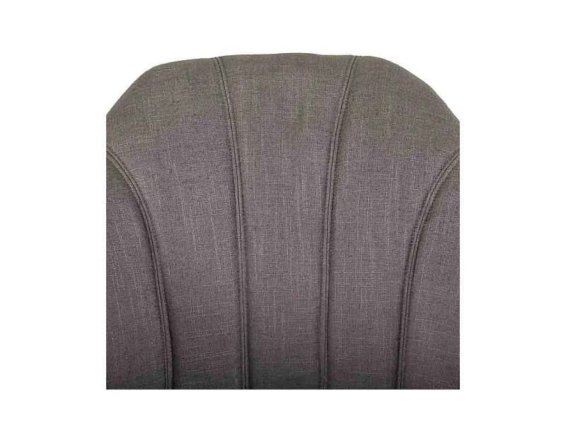 Silla de madera y tapizada con ruedas gris 63x54x40/87