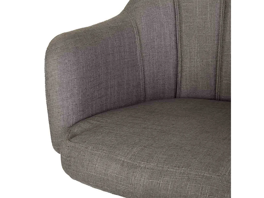 Chaise en bois et assise avec roulettes gris 63x54x40/87h