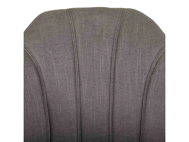 Chaise en bois et assise avec roulettes gris 63x54x40/87h