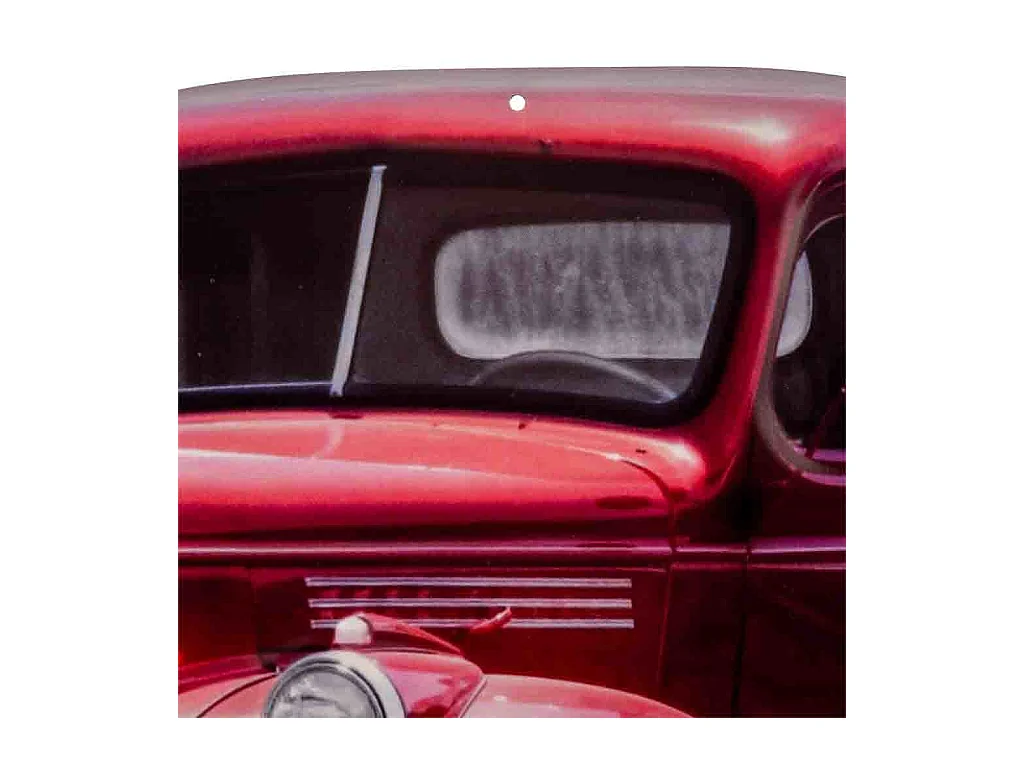 Wanddekorationsplatte aus Metall 35x56x1h cm