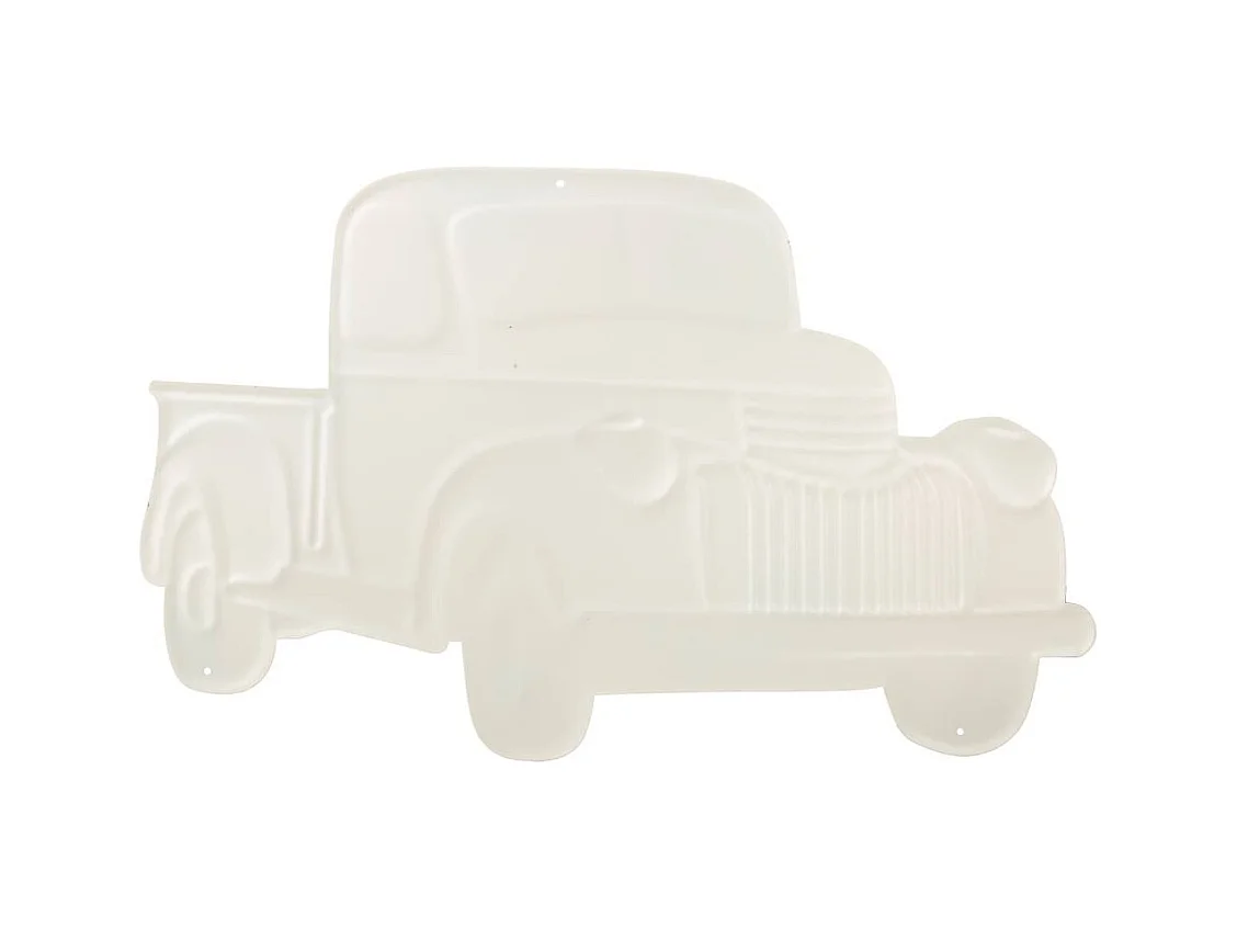 Wanddekorationsplatte aus Metall 35x56x1h cm