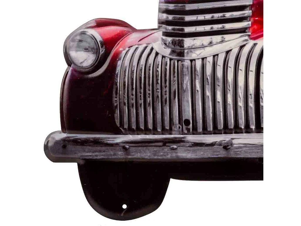 Piatto decorativo da parete in metallo 35x56x1h