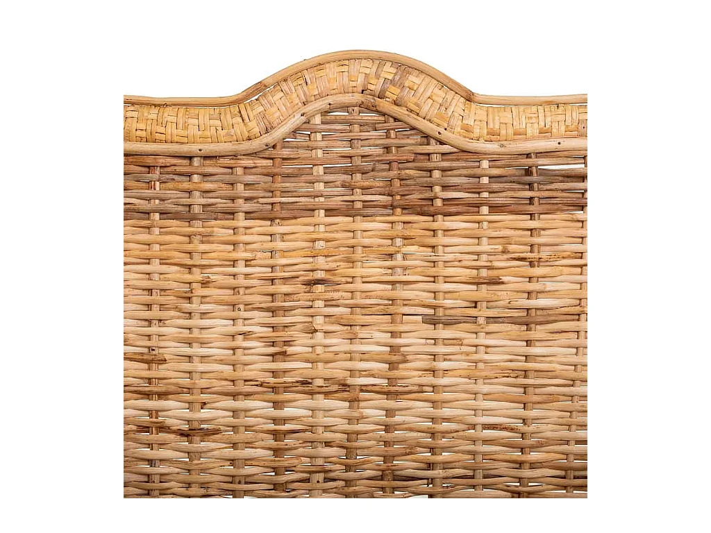 Fauteuil en bambou et rotin marron 64x48x99h