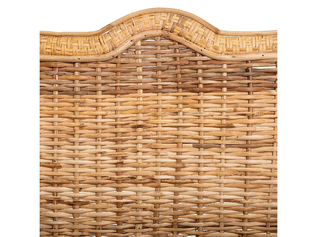 Fauteuil en bambou et rotin marron 64x48x99h