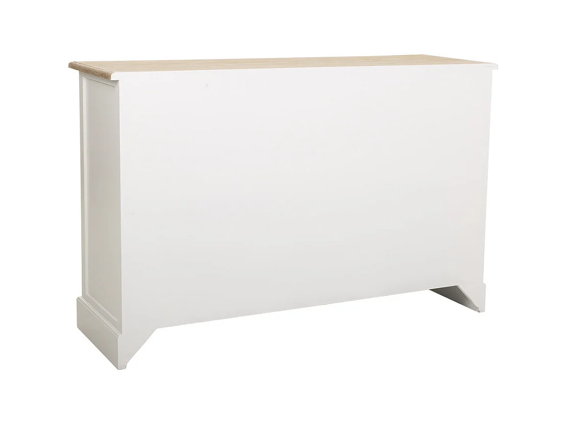 Buffet en bois blanc 124x40x80h