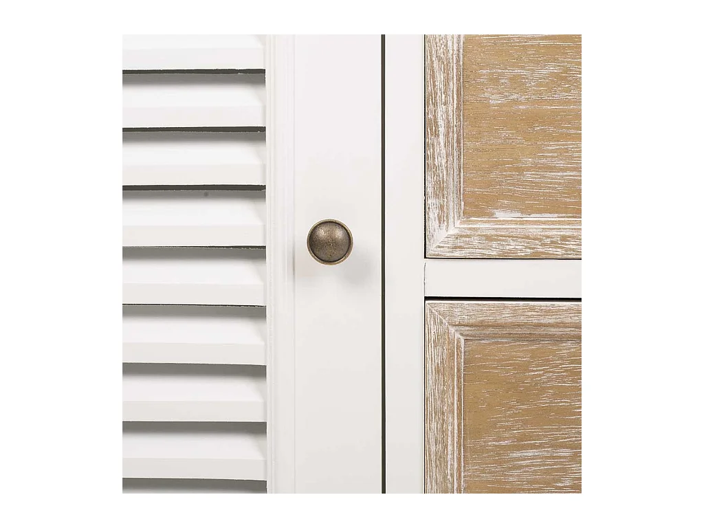 Buffet en bois blanc 124x40x80h